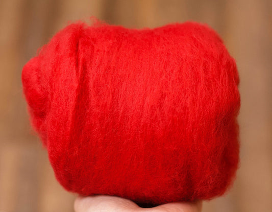 Passion Red - Merino Wool Batting