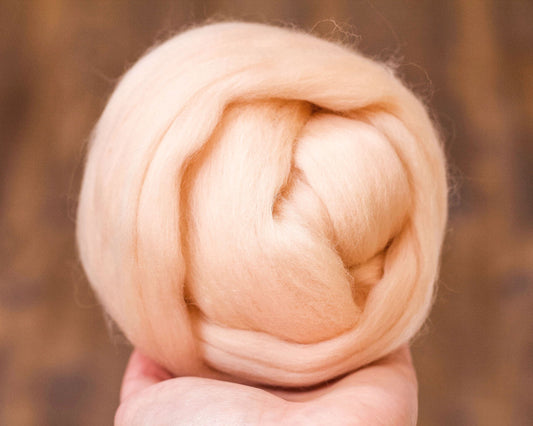 Peach Blossom - Merino Wool Roving
