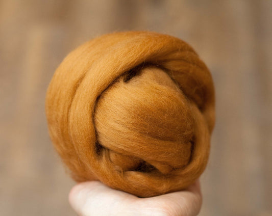 Cinnamon - Merino Wool Roving