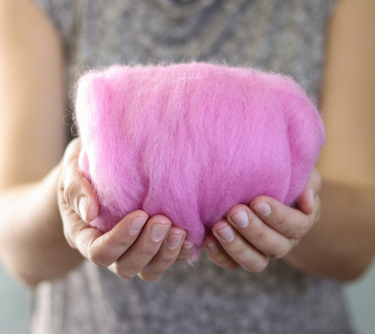 Cyclamen Pink - Merino Wool Batting