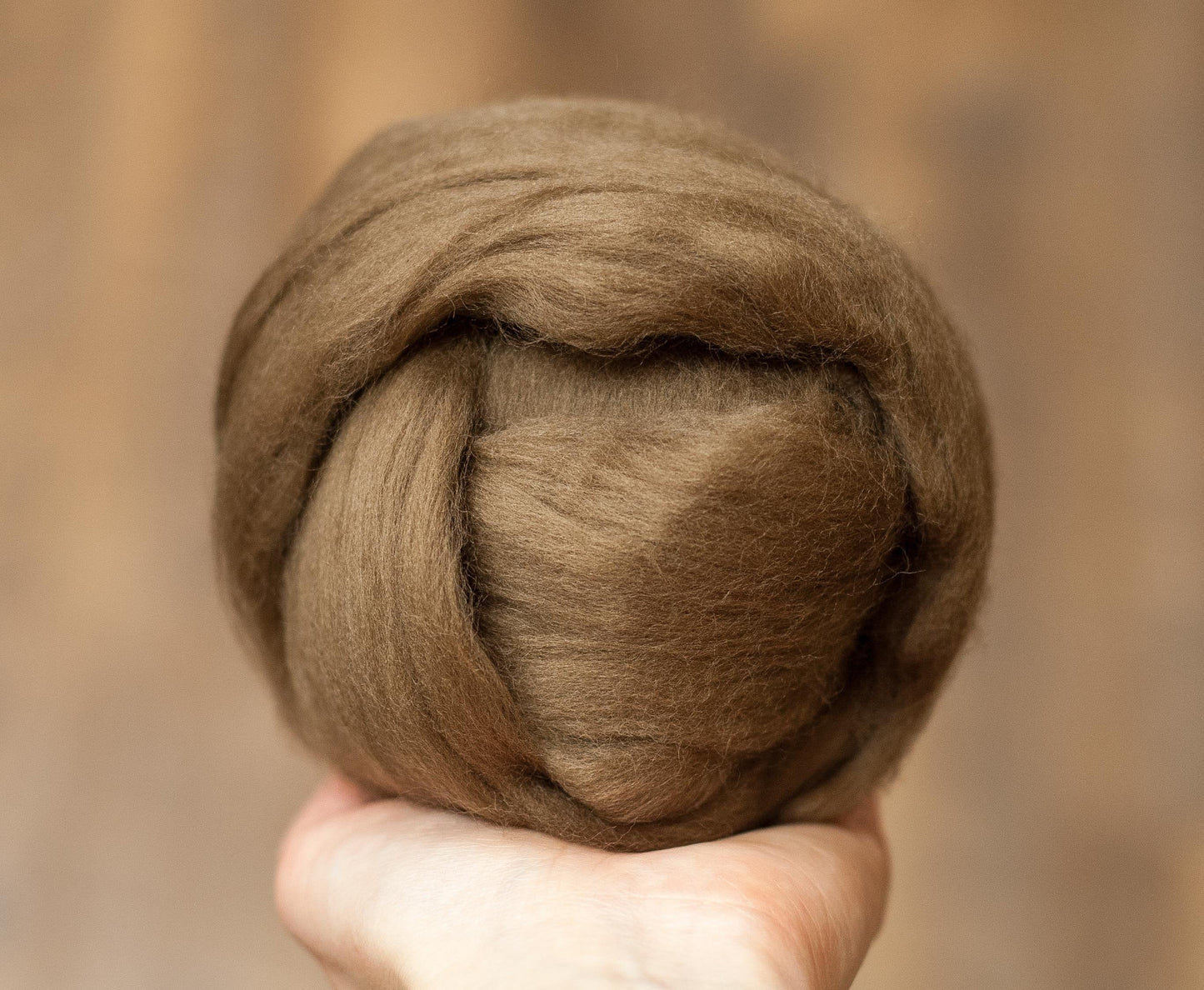 Oak Brown - Merino Wool Roving
