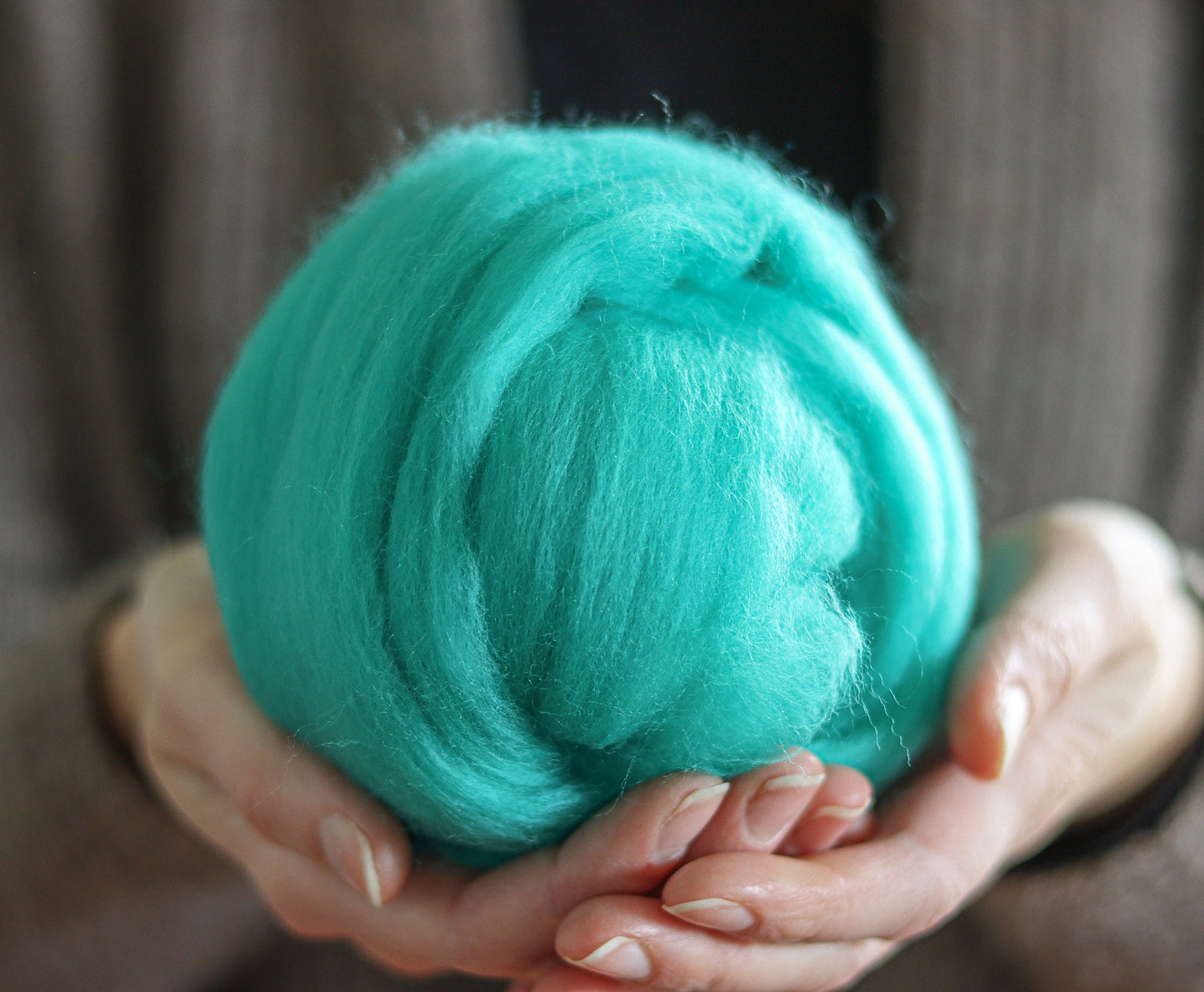 Turquoise - Merino Wool Roving