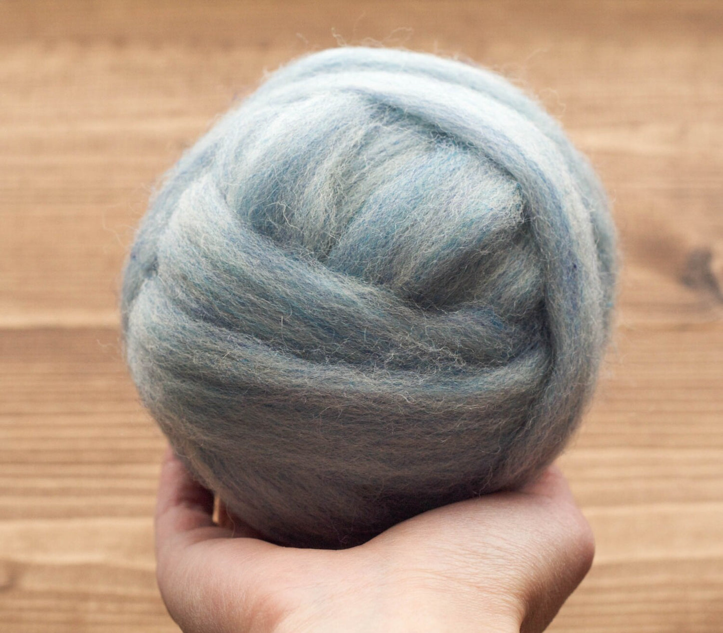 Ice Blue - Wool Roving