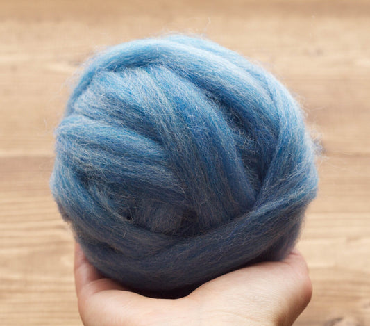 Country Blue - Wool Roving