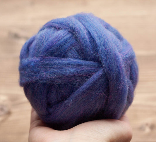 Blue Violet - Wool Roving