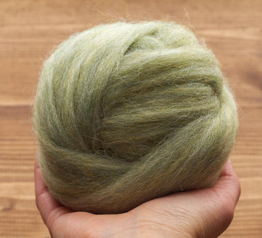Sage Green - Wool Roving