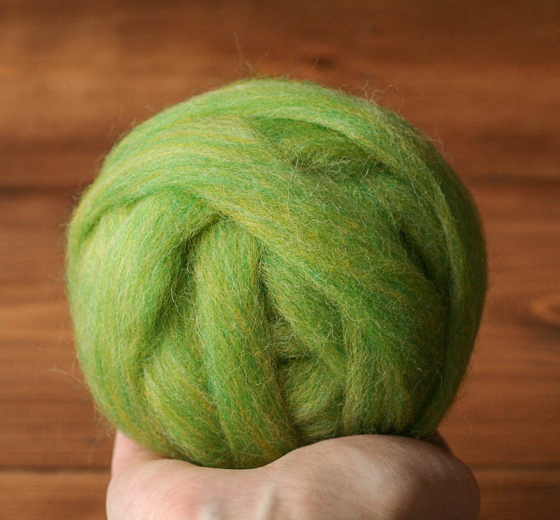 Green Apple - Wool Roving