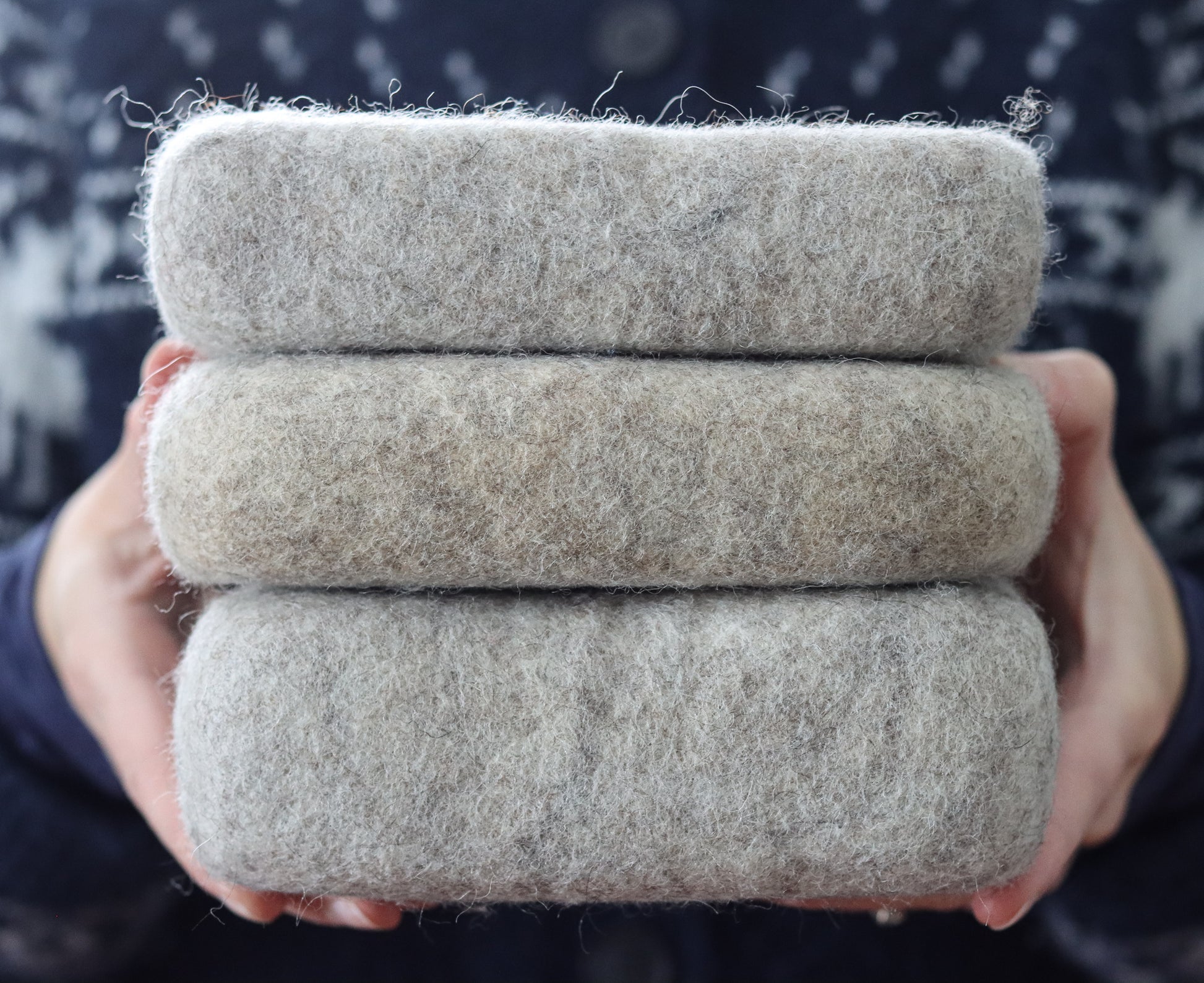 SECONDS SALE - 100% Pure Wool Needle Felting Mat - Large – Grey